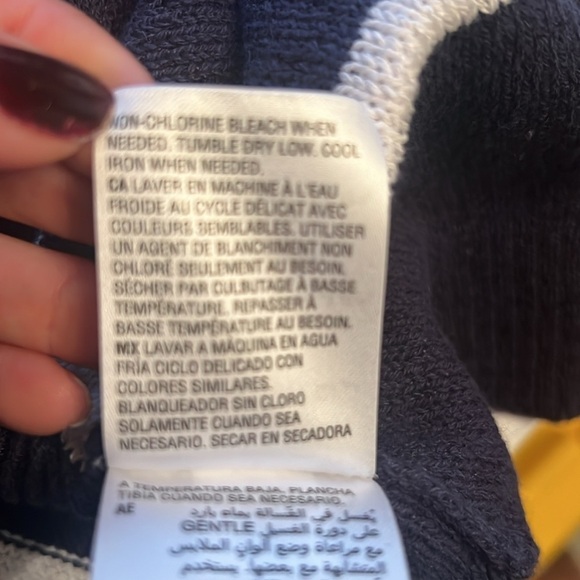 NWT Charter club stripe vest color blue with white stripe size Xl New - Picture 8 of 8